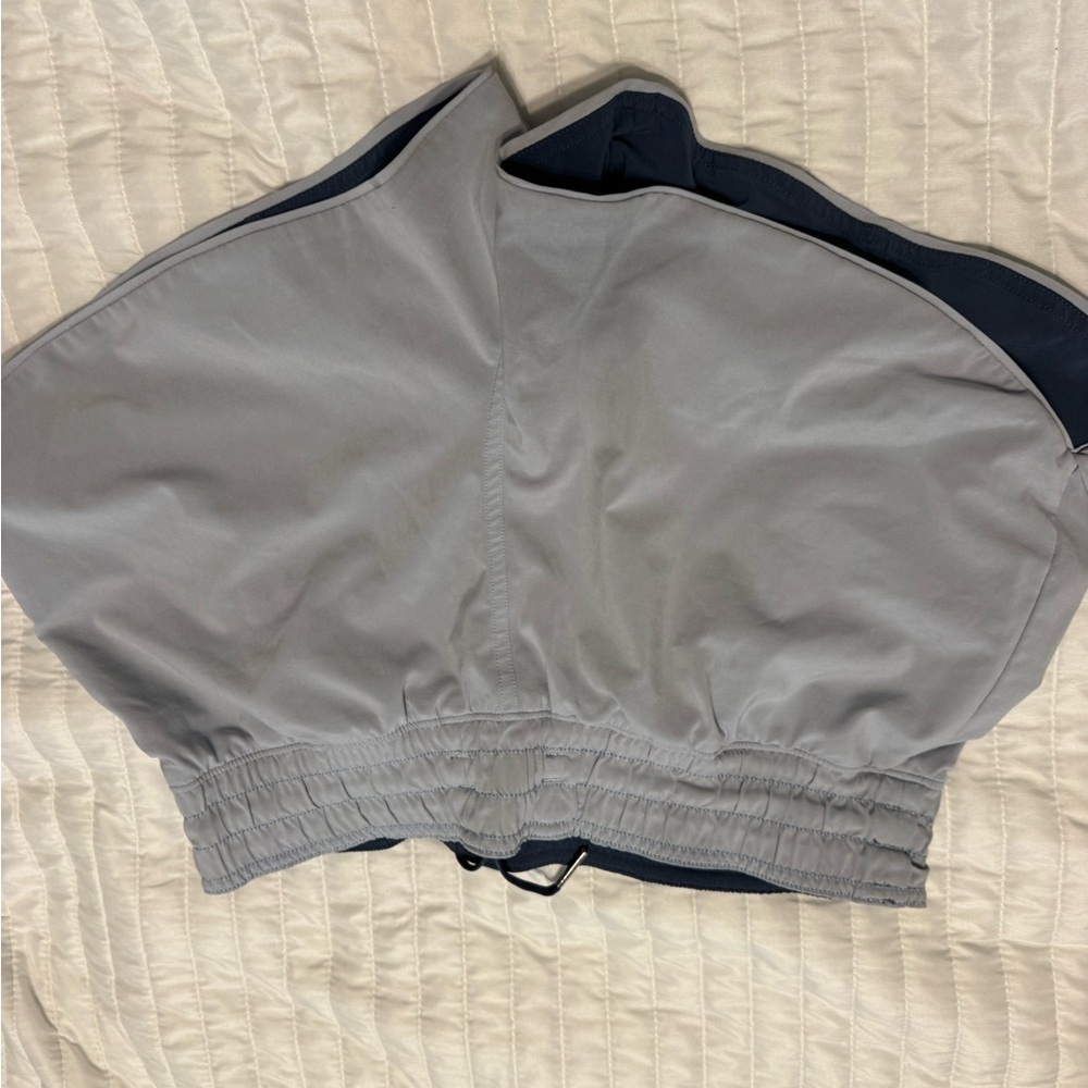 Lululemon Athletica Gray and Navy Strapless Top